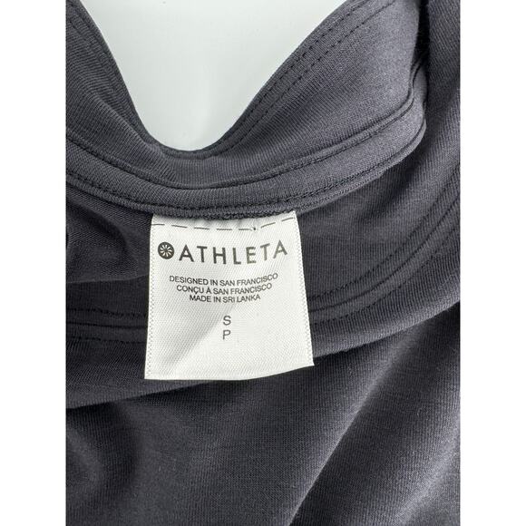 Athleta Crew Neckline Revive Long Sleeve Shirt Black Size Small - Picture 7 of 8